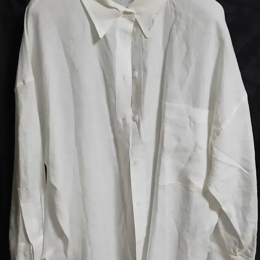 [BUNJANG] Kangsister White Linen Shirt / KANGSISTER 강자매 화이트 린넨 셔츠