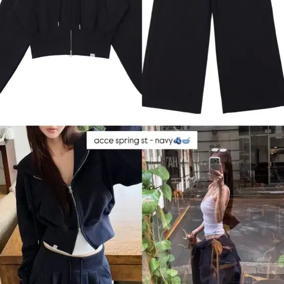 [BUNJANG] acce Spring PT Navy Pants Size 2 / acce spring pt navy 02 새상품