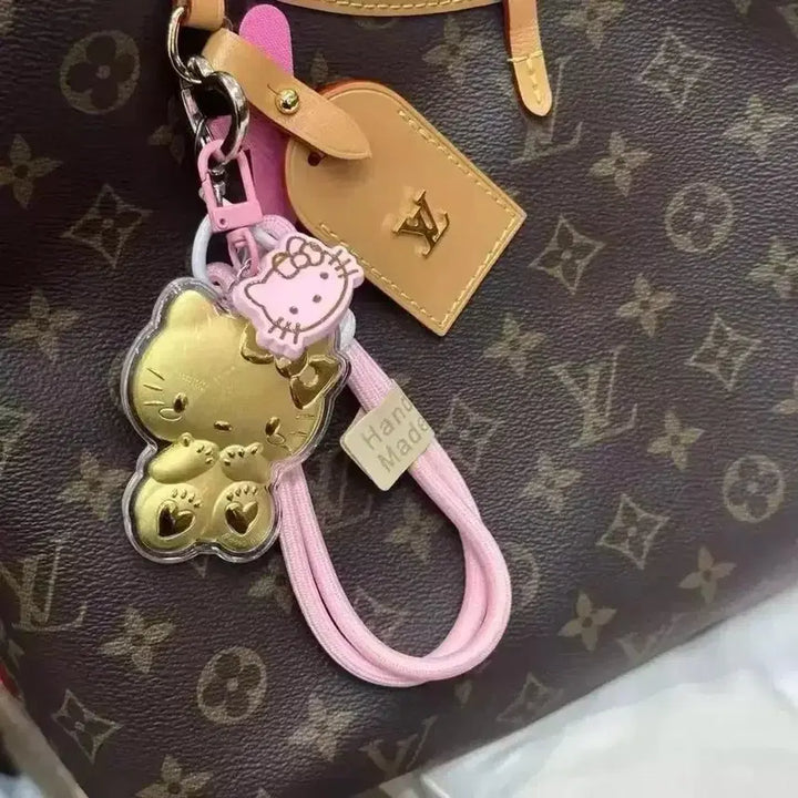[BUNJANG] Sanrio Golden Hello Kitty Charm / (최저가)산리오 순금 황금 헬로키티 키링