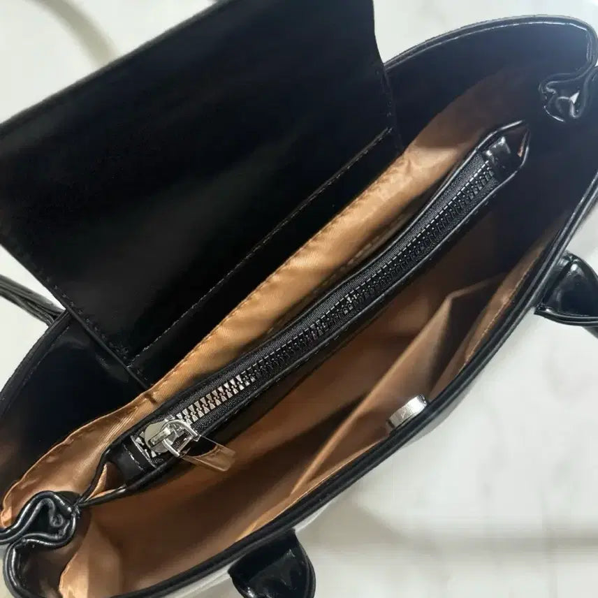 [BUNJANG] Square Leather Shoulder Bag / 스퀘어 레더 숄더백