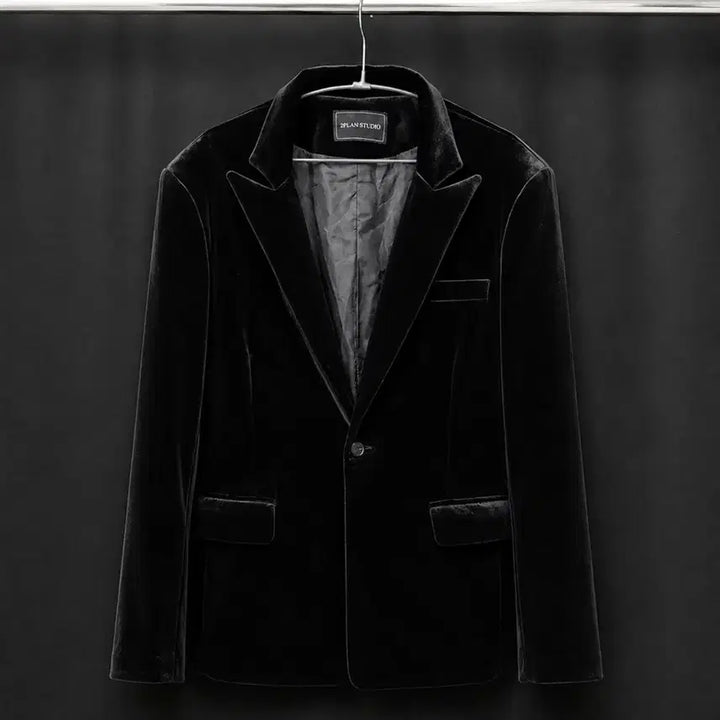 [BUNJANG] 2PLAN STUDIO Velvet Black Jacket / 2PLAN STUDIO 벨벳 블랙 자켓