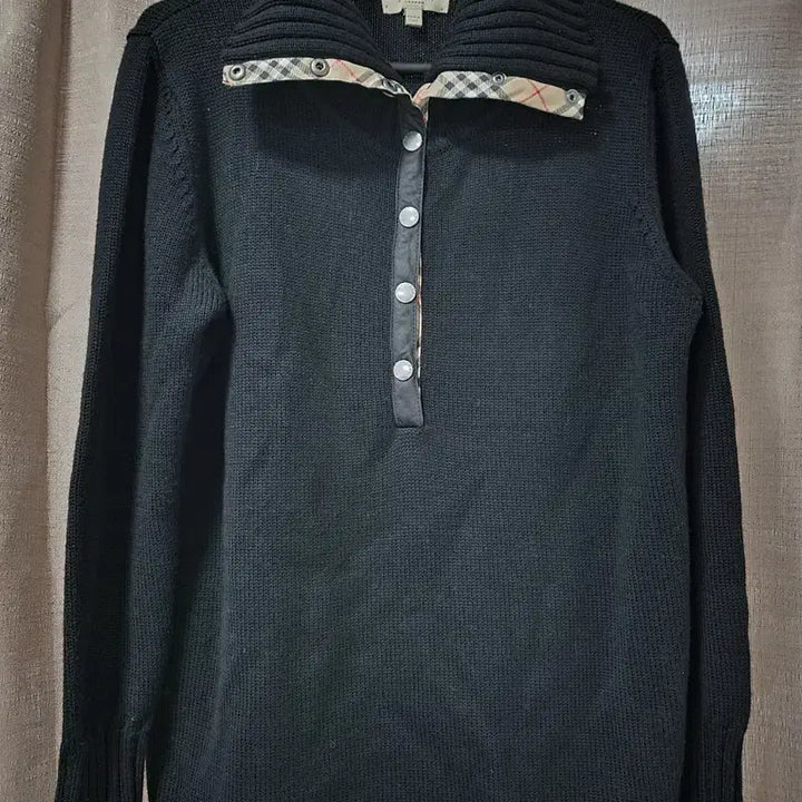 [BUNJANG] Burberry Black Turtleneck Knit Sweater / 버버리 블랙 목폴라 니트