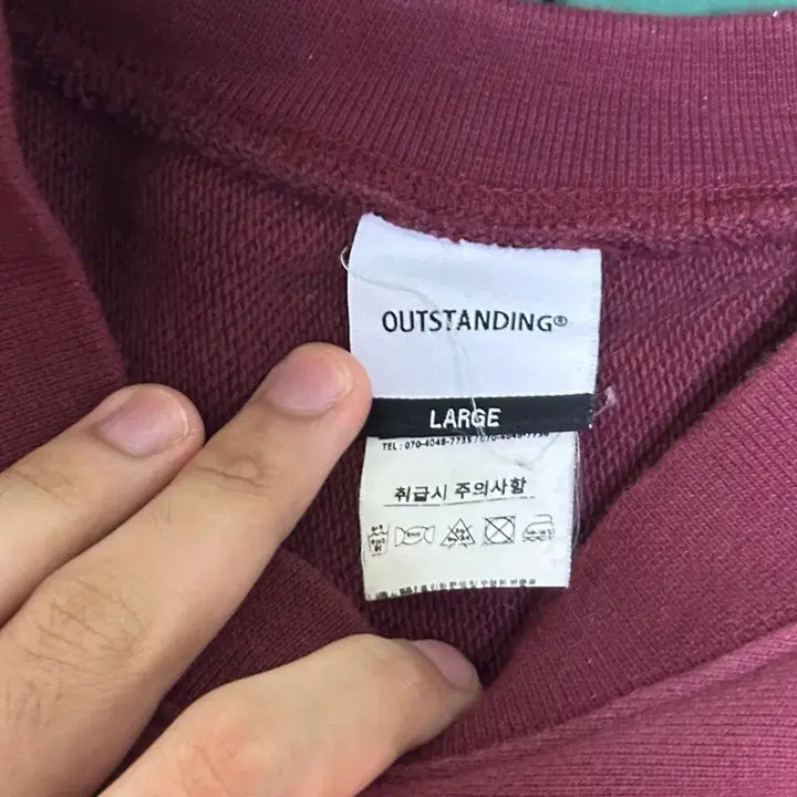 [SOLD OUT] 아웃스탠딩 맨투맨 L