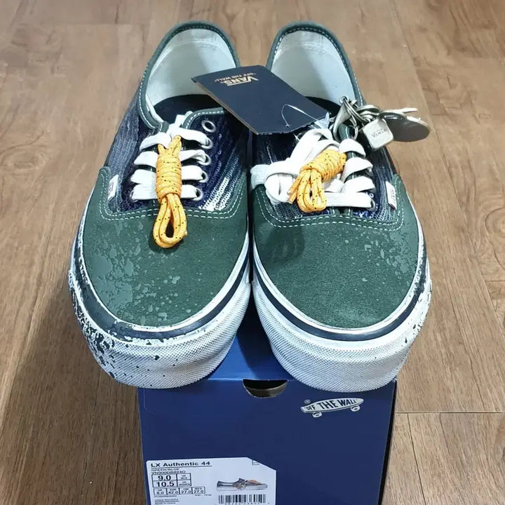 [BUNJANG] Vans LX Authentic 44 Charm Green Blue Sneakers / [270]반스 LX 어센틱 44 참스 그린 블루