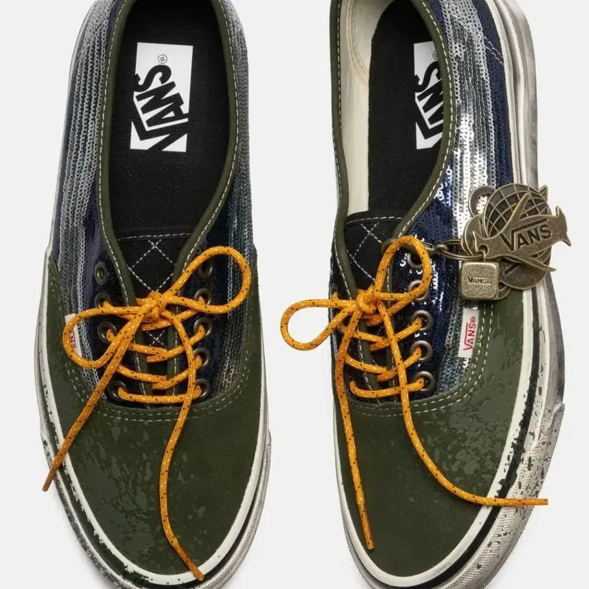 [BUNJANG] Vans LX Authentic 44 Charm Green Blue Sneakers / [270]반스 LX 어센틱 44 참스 그린 블루