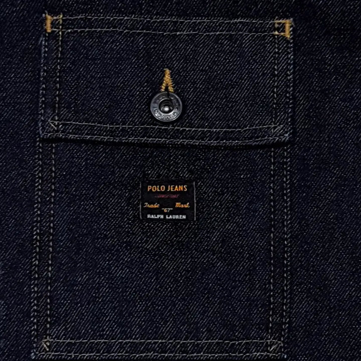 [BUNJANG] Polo Jeans 90s Denim Chore Barn Jacket / 폴로 데님 초어 자켓 반 자켓 90s m (105) polo jeans