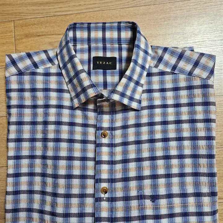 [BUNJANG] Yejak Checkered Shirt (Size 105) / 예작 체크 셔츠 남방 105