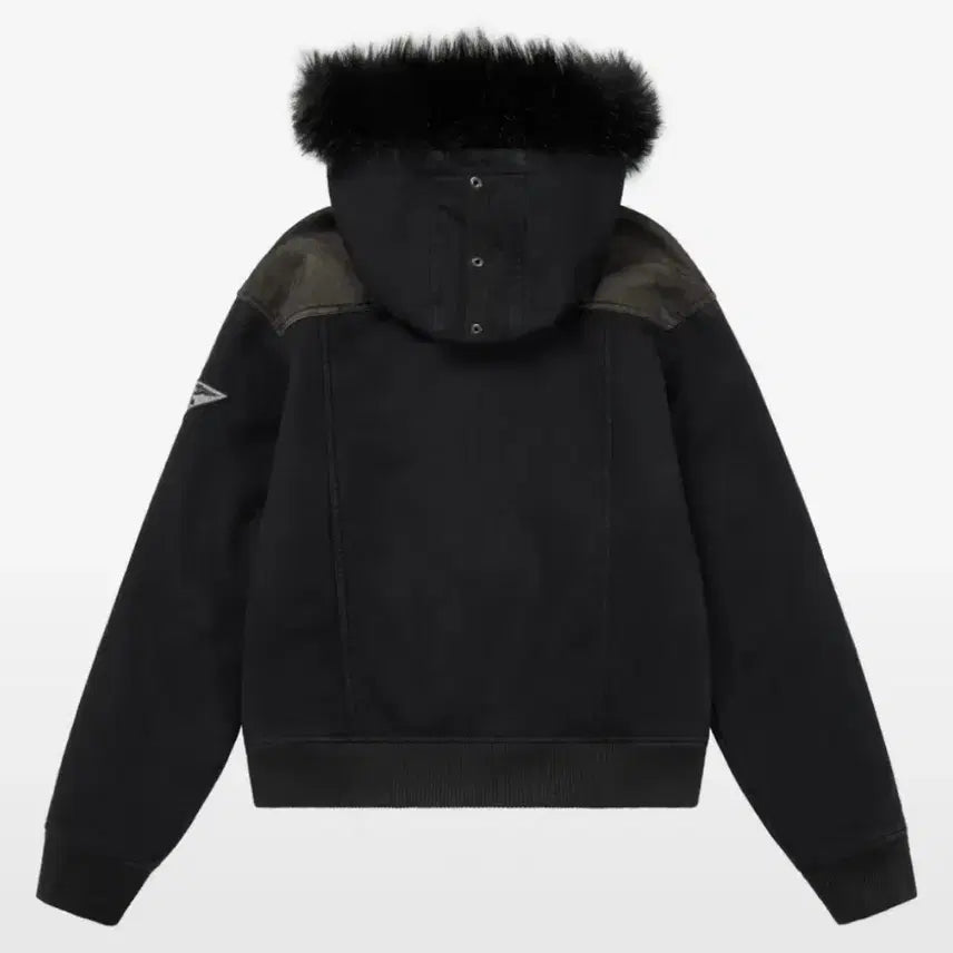 [BUNJANG] Arkam Fur Camo Contrast Jacket BK / 아캄 Fur Camo Contrast Jacket BK(1size)