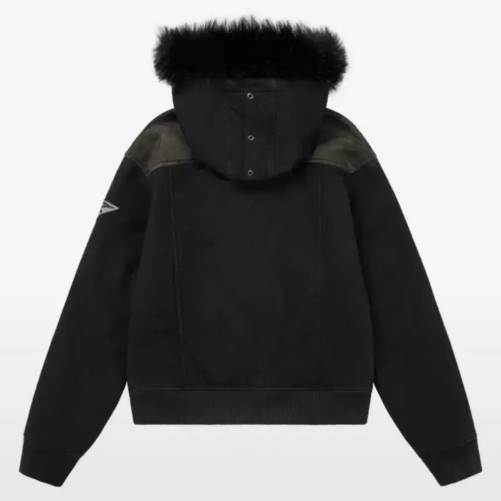 [BUNJANG] Arkam Fur Camo Contrast Jacket BK / 아캄 Fur Camo Contrast Jacket BK(1size)