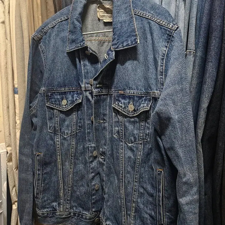 [BUNJANG] Polo Faded Denim Trucker Jacket L / 폴로 페이디드 데님 트러커 자켓 L