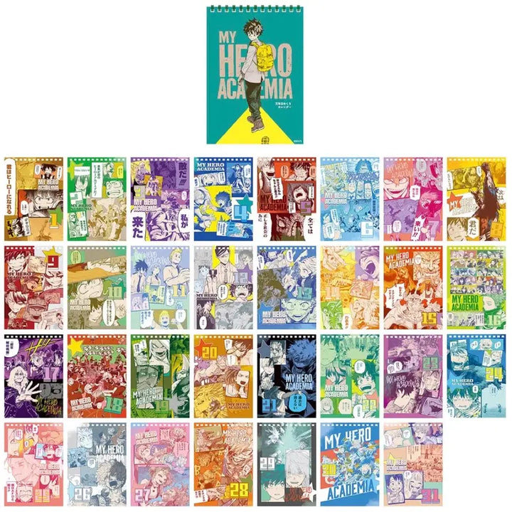 [BUNJANG] My Hero Academia Art Exhibition Perpetual Calendar / 현물 나히아 히로아카 원화전 만년 달력