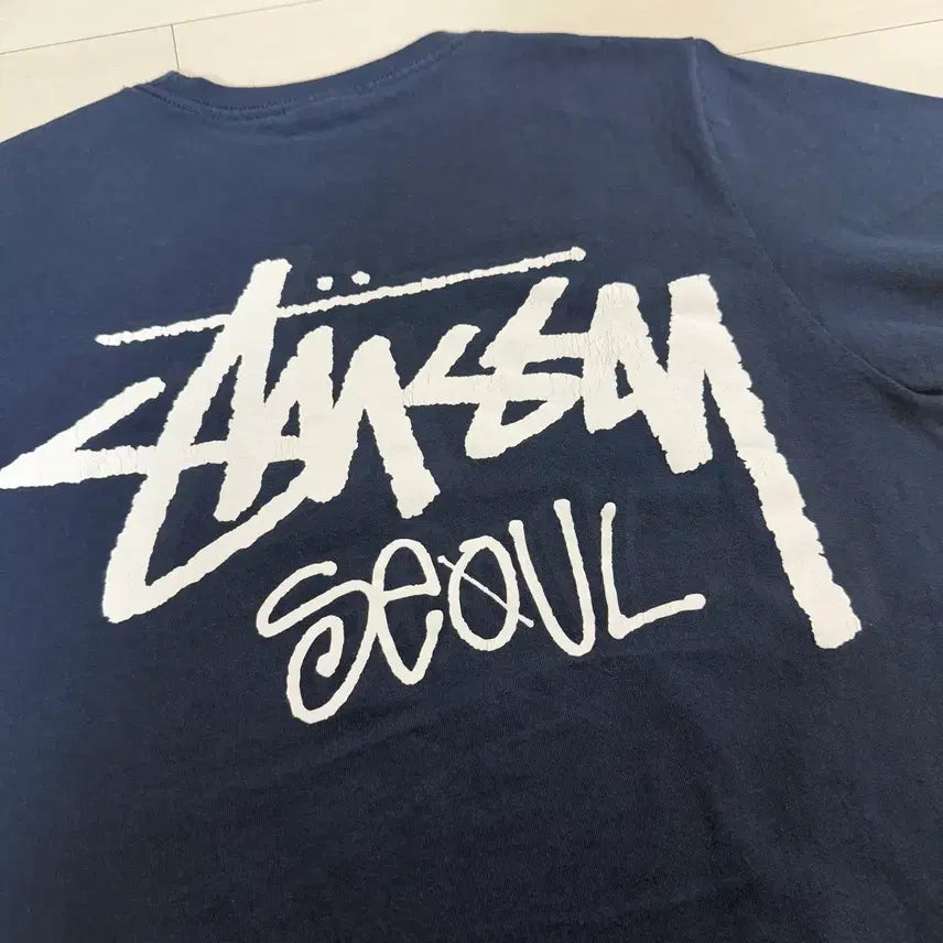 [BUNJANG] 스투시 서울 반팔 티셔츠 네이비 S / 스투시 서울 반팔 티셔츠 네이비 S