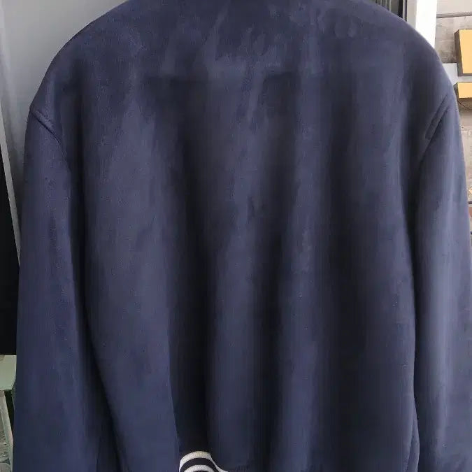 [BUNJANG] ZARA Navy Stadium Jacket (M) Suede / 자라 네이비 스타디움 자켓 M사이즈 상태좋음 스웨이드재질느낌