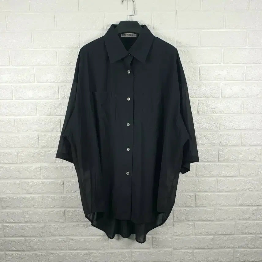 [BUNJANG] Issey Miyake Oversized See-Through Shirt / [55-66]이세이미야케 오버핏 시스루 셔츠
