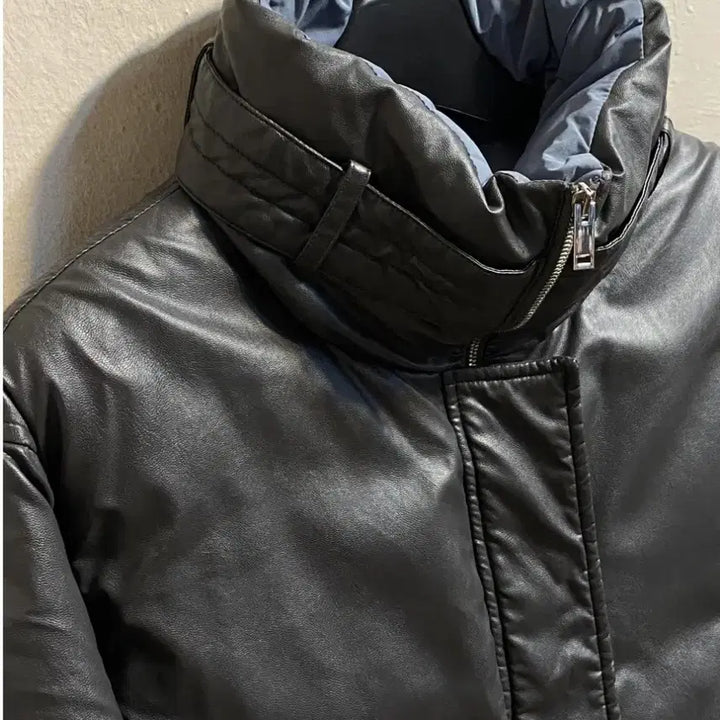 [BUNJANG] The ilma Leather Down Puffer Jacket / 더 일마(The ilma) 레더 다운 푸퍼