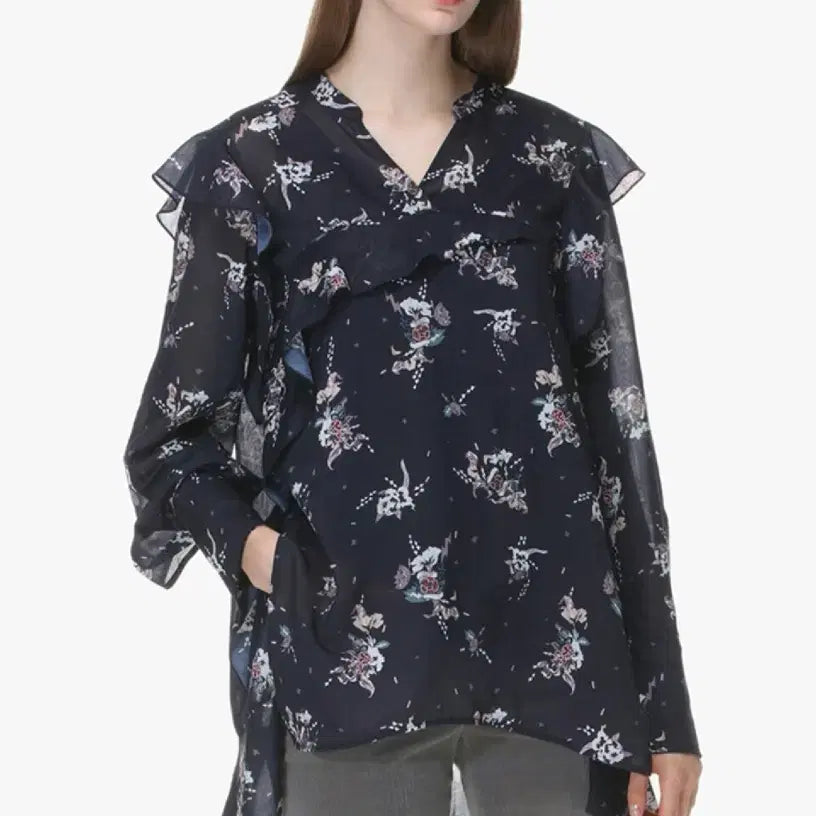 [BUNJANG] System Ruffle Blouse / 시스템 러플 블라우스