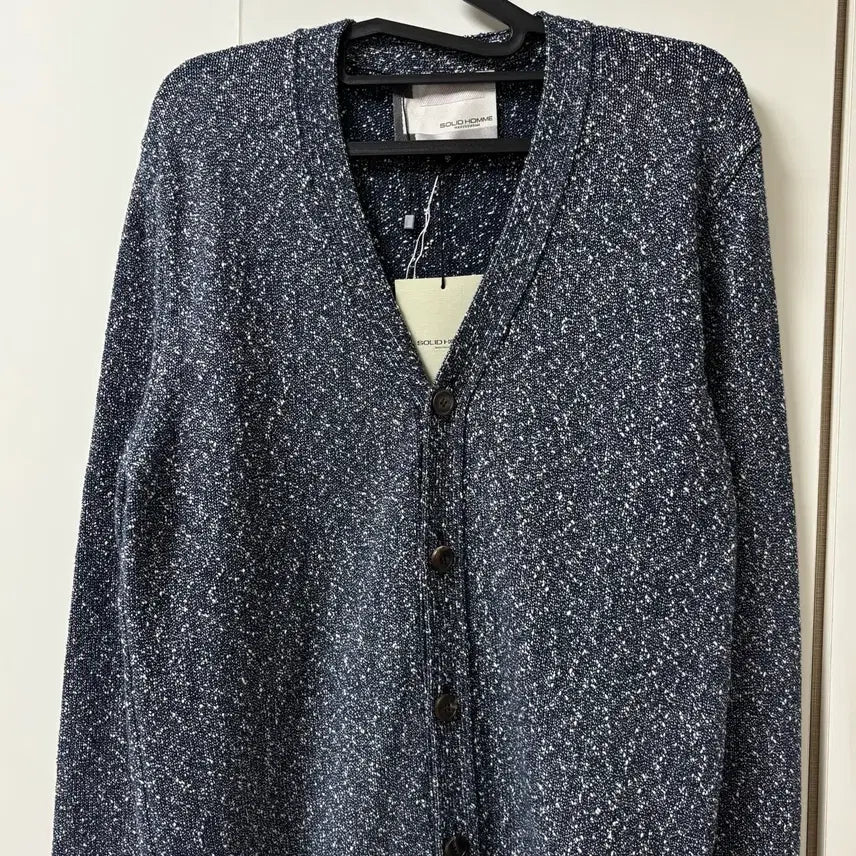 [BUNJANG] Solid Homme V-Neck Slim Fit Cardigan / 솔리드옴므 브이넥 슬림핏 가디건