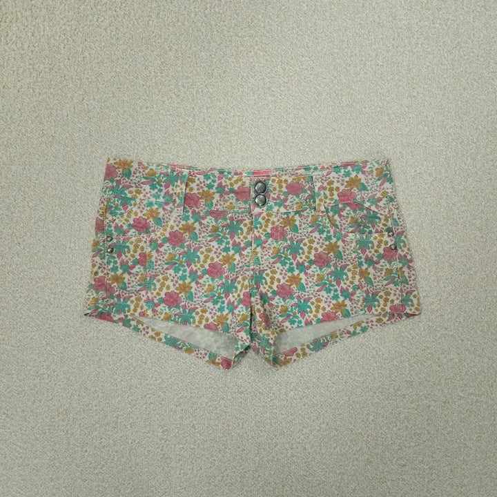 [BUNJANG] Vintage Floral Print Shorts / (EUR36)여성 반바지 숏팬츠 플라워 빈티지 바캉스 W3099