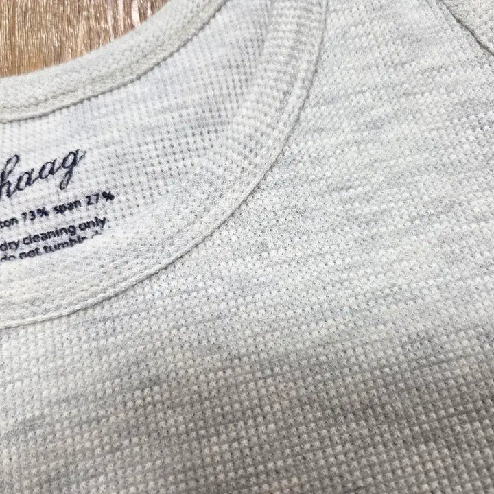 [BUNJANG] Haag Gray Waffle T-Shirt / 헤이그(haag) 그레이 와플티셔츠 55-66 새상품