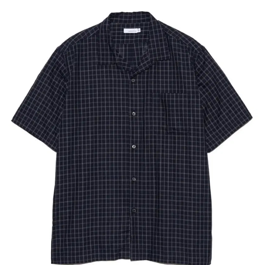 [SOLD OUT] [M] 나나미카 오픈카라 파나마 플레이드 셔츠