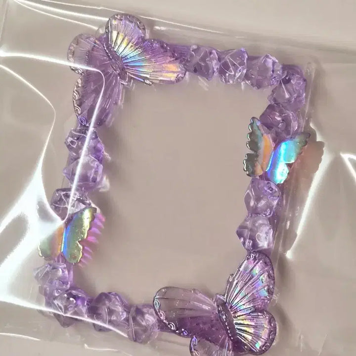 [BUNJANG] Butterfly Resin Card Holder / 버터플라이 레진 탑꾸 (화려max..)