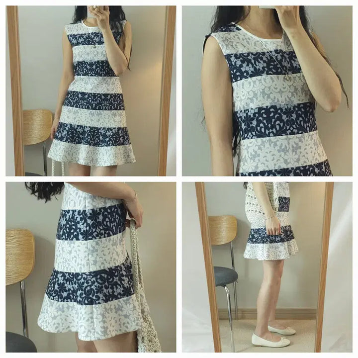 [BUNJANG] Sisley Ethnic Pattern Sleeveless Dress / (42)시슬리 여성 민소매 원피스 에스닉 W3082