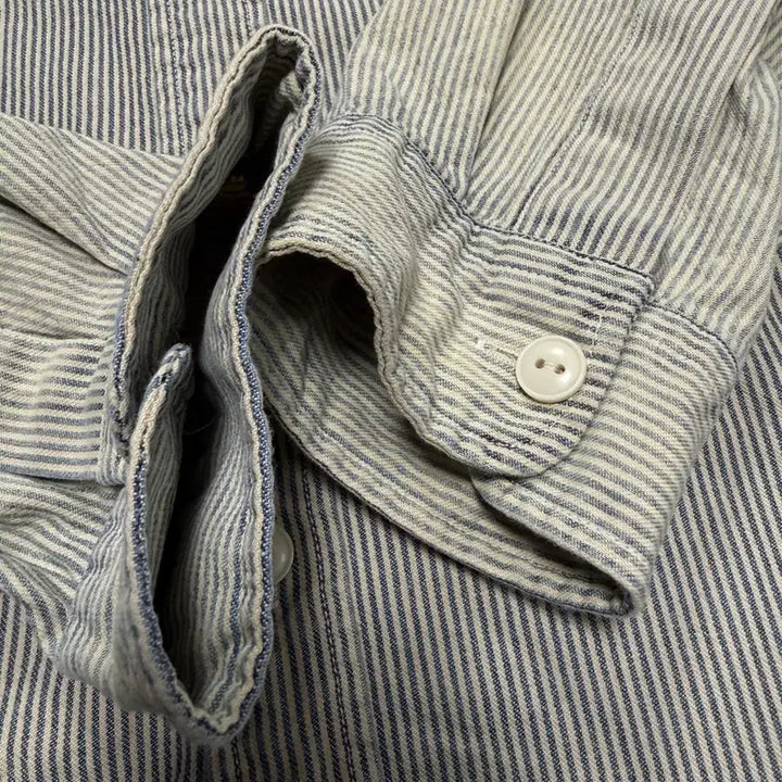 [BUNJANG] RRL Hickory Stripe Shirt / 더블알엘 RRL 히코리 스트라이프 셔츠
