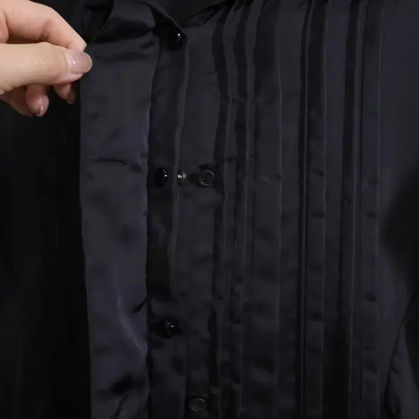 [BUNJANG] System Black Shirt Dress / 시스템 블랙 셔츠 원피스 55