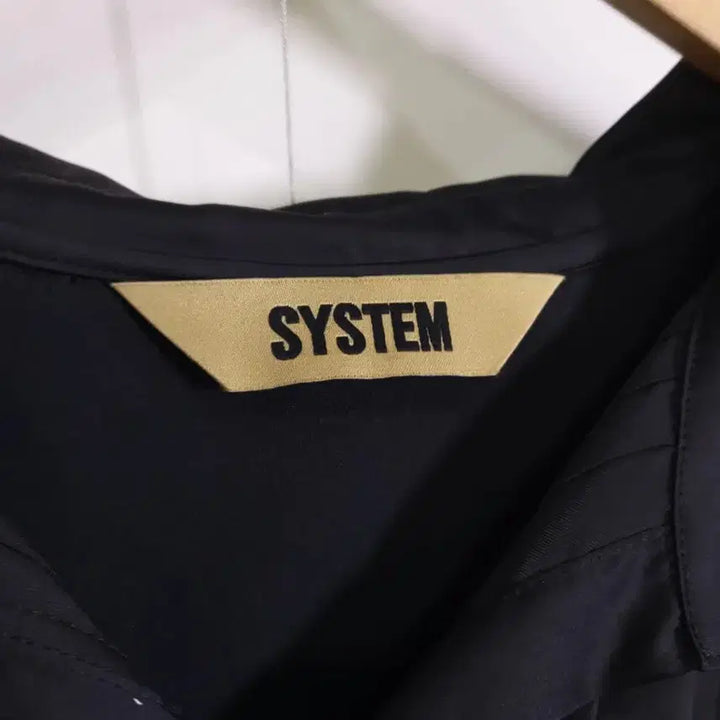 [BUNJANG] System Black Shirt Dress / 시스템 블랙 셔츠 원피스 55
