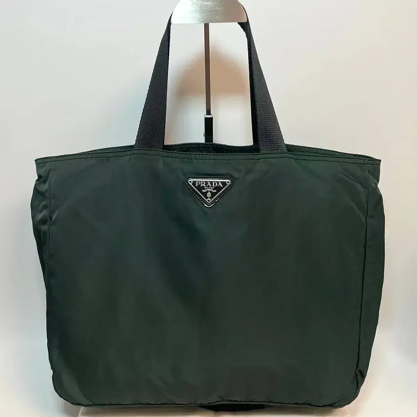 [BUNJANG] Prada Nylon Shopper Bag Shoulder Bag Deep Green / 프라다 나일론 쇼퍼백 숄더백 딥그린
