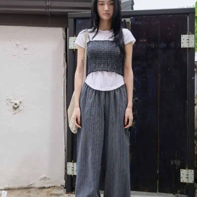 [BUNJANG] Julia Pepe Striped Pants / 줄리아페페 스트라이트 팬츠