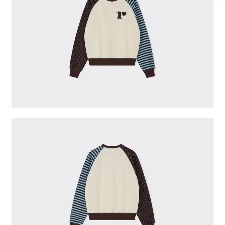 [BUNJANG] Ronron Dot Stripe Cream Long Sleeve T-shirt / 주말 할인! 론론 도트 스트라이프 맨투맨 긴팔 티셔츠 크림