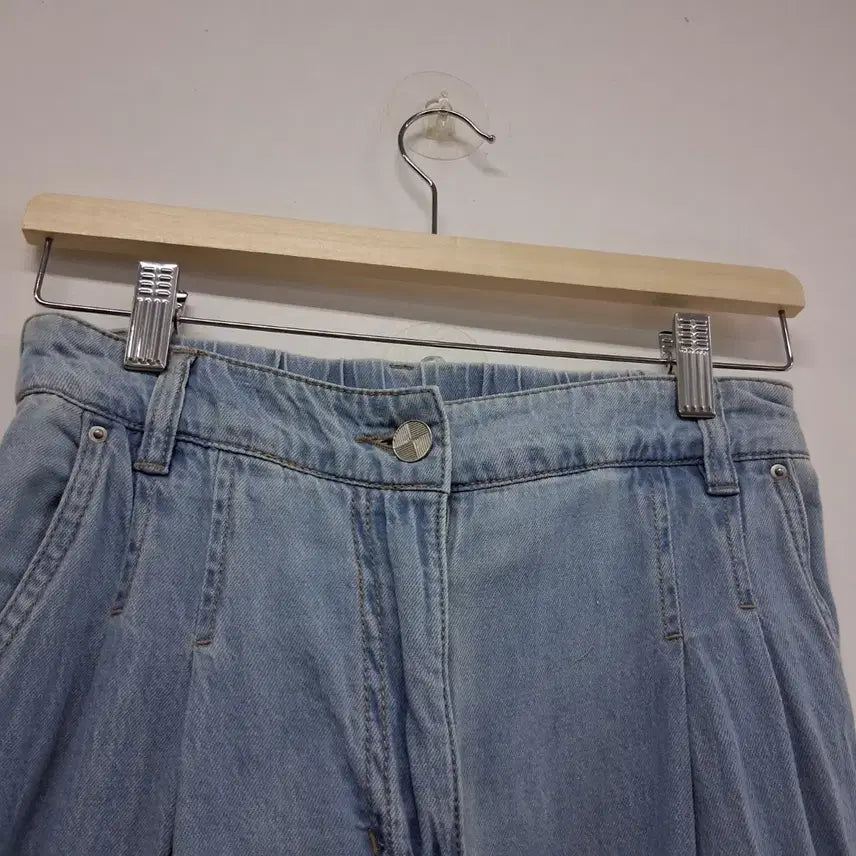 [BUNJANG] AtG Wide Denim Pants / The AtG 연청 와이드 데님 팬츠 55  봄 여름 착용