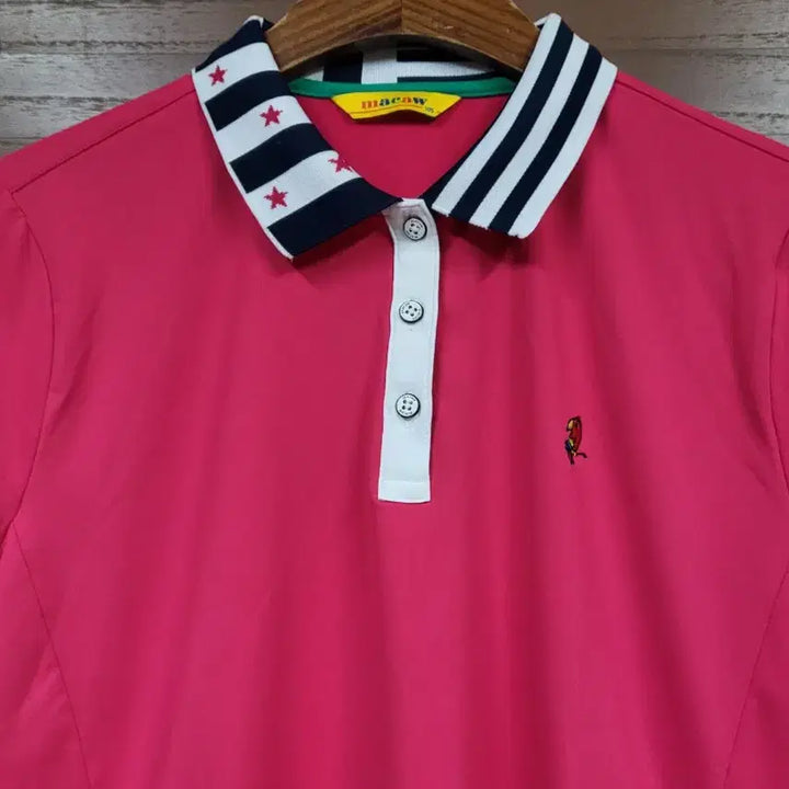 [SOLD OUT] macaw 마카우 핑크 반팔 카라티