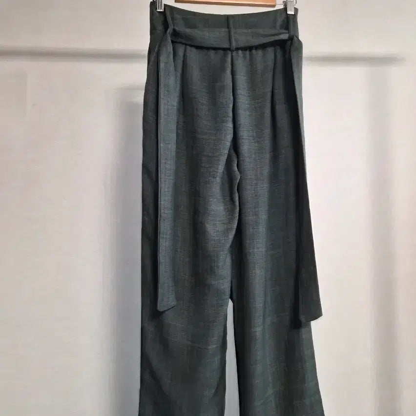 [SOLD OUT] 새옷 랩 디자인 와이드 팬츠 회색