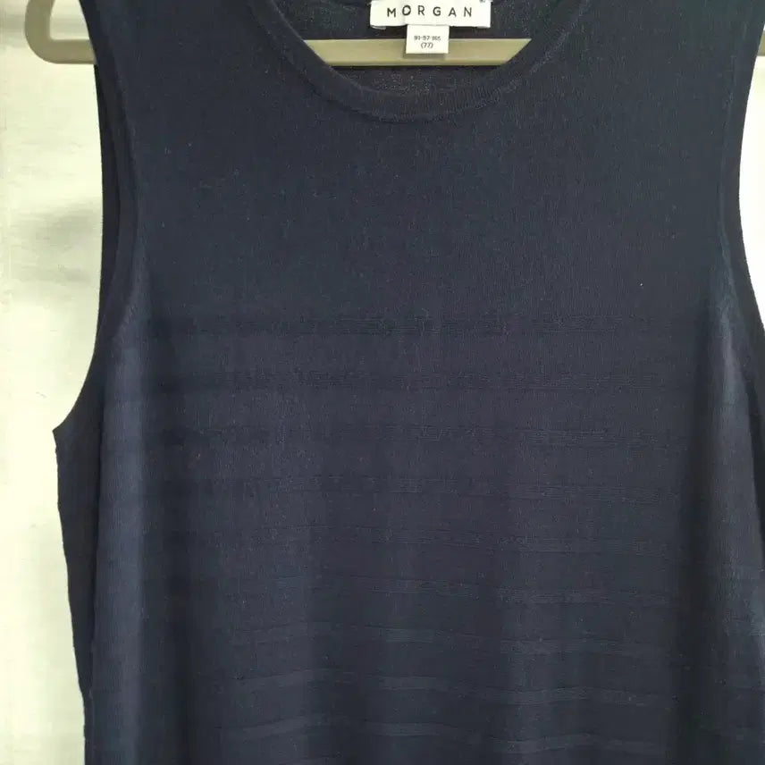 [BUNJANG] MORGAN Summer Knit Vest Navy / 미착용 77) 모르간 여름 니트 조끼겸 나시 네이비