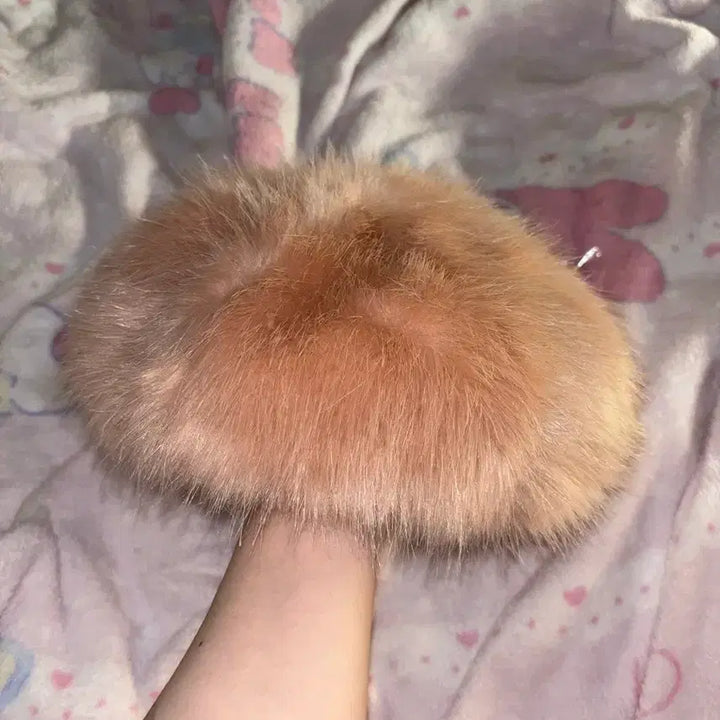 [BUNJANG] Liz Lisa Fur Hat / 리즈리사 정품 모자 퍼모자