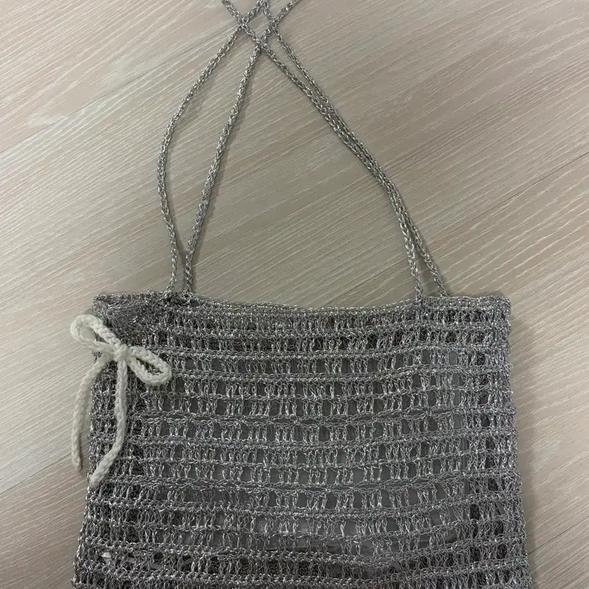 [BUNJANG] OWW Silver Net Mini Bag / OWW 실버 네트 미니 가방 실버백 네트백