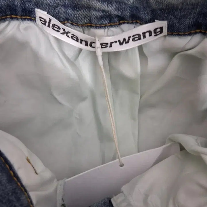 [BUNJANG] Rhinestone Denim Mini Skirt / 라인스톤 데님 큐빅 미니스커트 44반까지