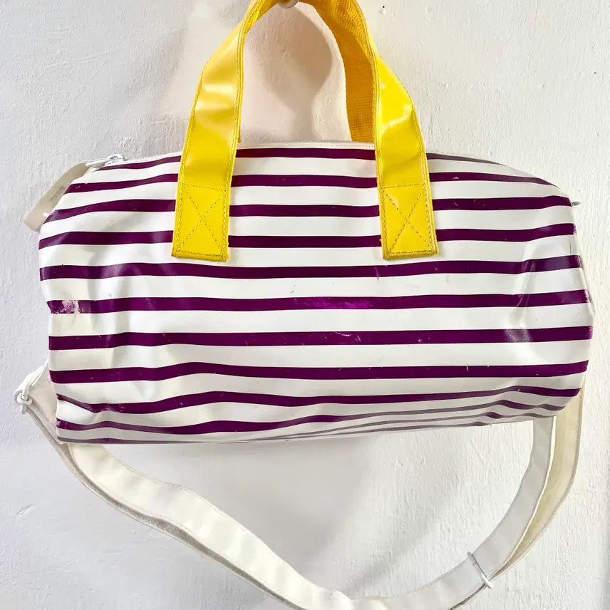 [BUNJANG] PORTER Marine Stripe Mini Boston Bag / 포터 마린 스트라이프 미니 보스턴백 PORTER