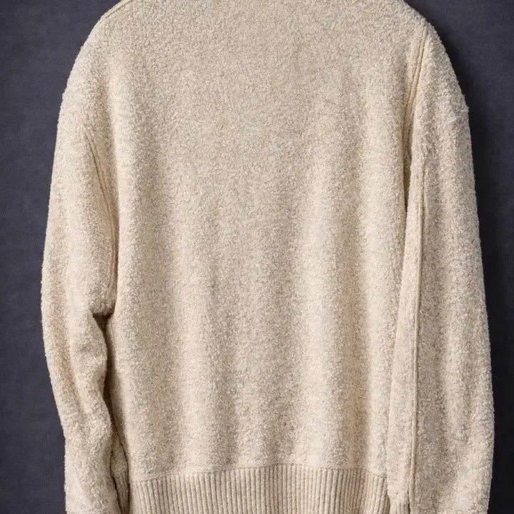 [SOLD OUT] 송지오옴므 양면 베이지색 브이넥 니트 가디건 46 95