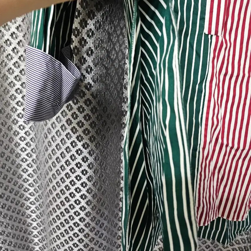 [SOLD OUT] 자라 컬러 블록 스트라이프 셔츠