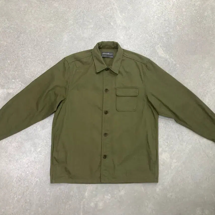 [BUNJANG] Eddie Bauer Military Trucker Jacket / Eddie Bauer 에디바우어 밀리터리 자켓