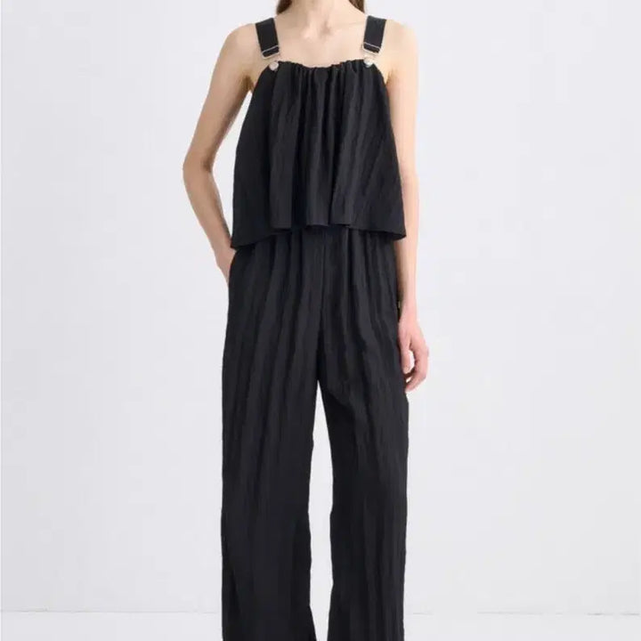 [BUNJANG] TIME Crinkle Panel Jumpsuit / (새상품) 타임 크링클 패널 점프수트