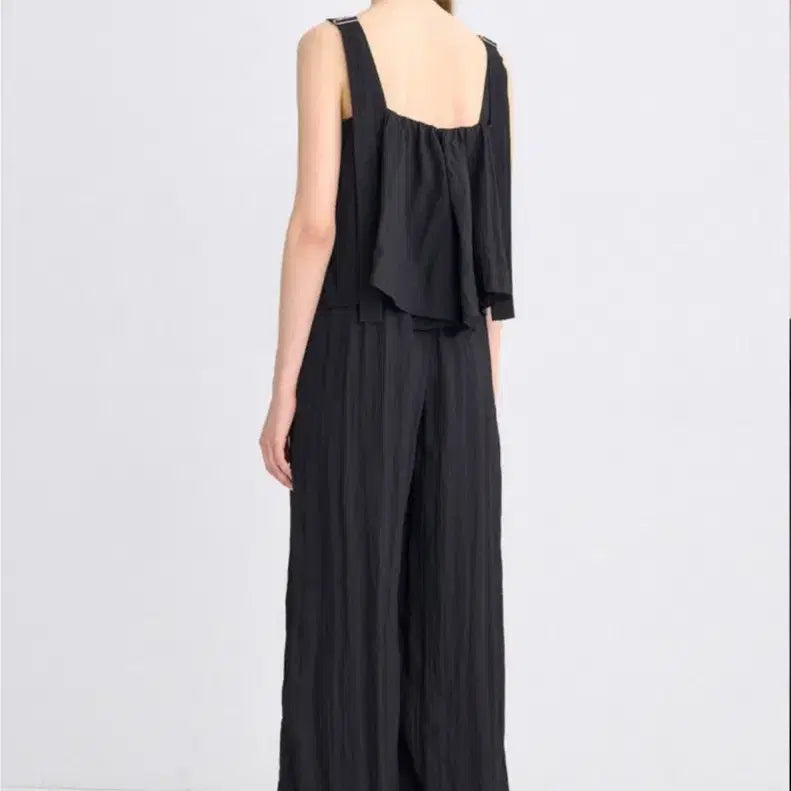 [BUNJANG] TIME Crinkle Panel Jumpsuit / (새상품) 타임 크링클 패널 점프수트