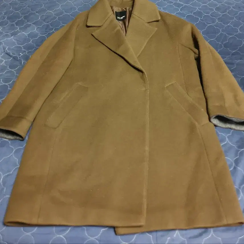 [BUNJANG] ZOOC Wool 100% Breasted Clip Coat Olive (55) / (빈티지) ZOOC 울100% 브레스티드 클립 코트 올리브 (55)