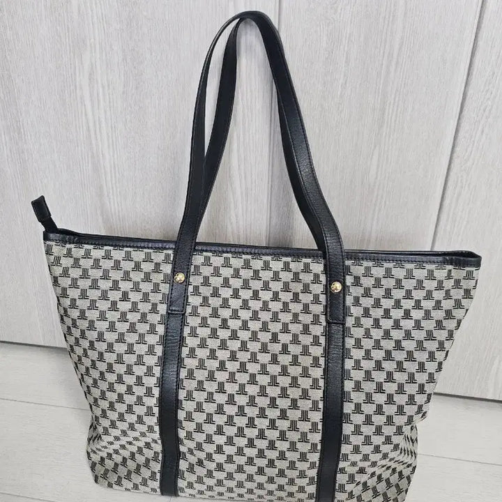 [BUNJANG] Lanvin Logo Pattern Canvas Shoulder Bag / 랑방 로고 패턴  캔버스 숄더백