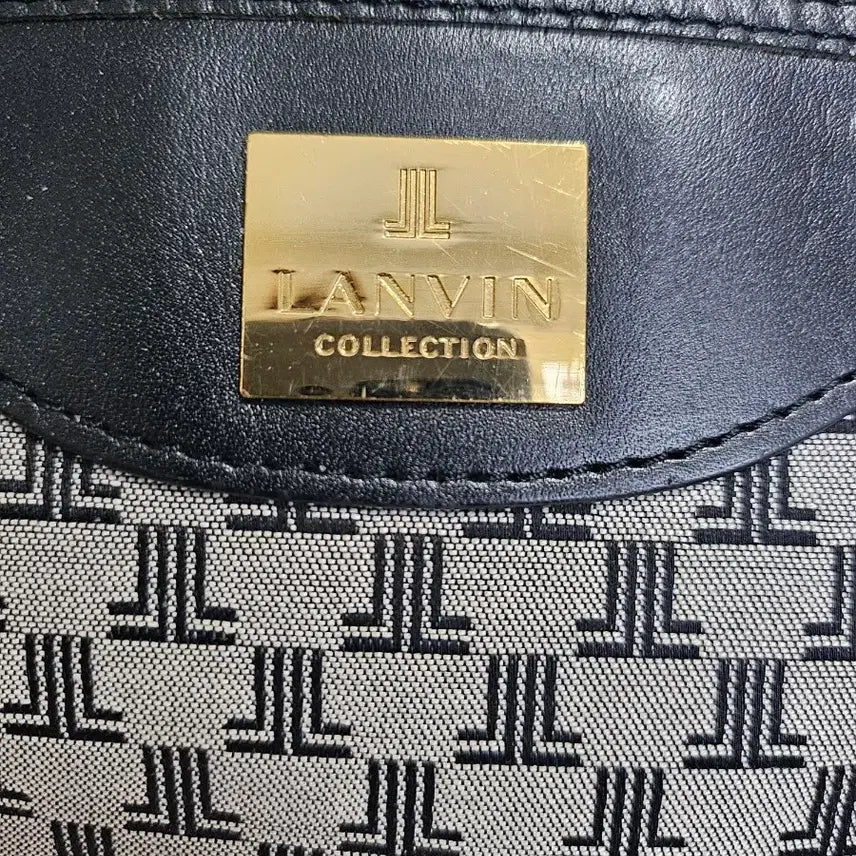 [BUNJANG] Lanvin Logo Pattern Canvas Shoulder Bag / 랑방 로고 패턴  캔버스 숄더백