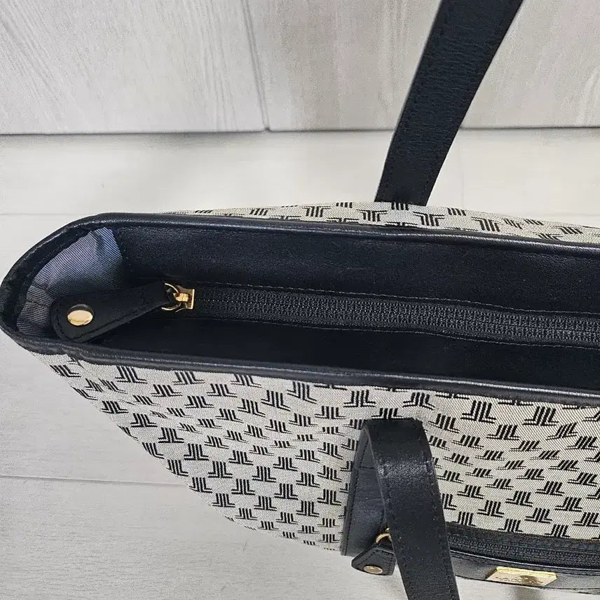[BUNJANG] Lanvin Logo Pattern Canvas Shoulder Bag / 랑방 로고 패턴  캔버스 숄더백