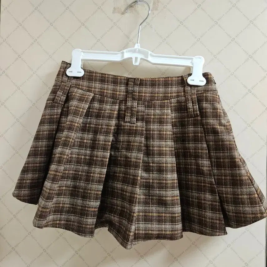 [SOLD OUT] 에이블리 여성 체크미니스커트 치마바지
